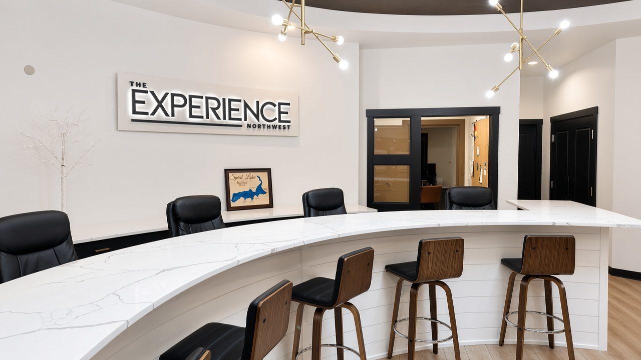 Reception desk at The Experience Northwest on Hanley Avenue